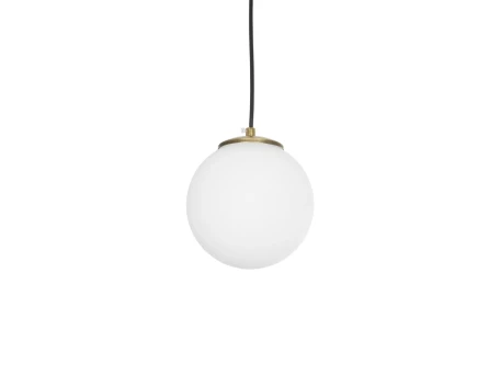 GLOBOSTAR® GLOBIDIO 204-0195 Μοντέρνο Κρεμαστό Φωτιστικό Οροφής με Ντουί 1 x E27 AC 220-240V IP20 - Χρύσο & Λευκό - Μ15 x Π15 x Υ15cm