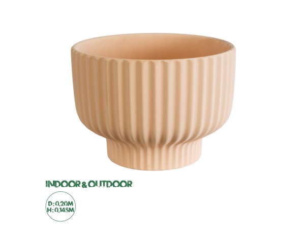 GloboStar® Artificial Garden OAXACA 20501 Διακοσμητικό Κεραμικό Κασπώ Γλάστρα - Flower Pot Σομόν Φ20 x Υ14.5cm GloboStar® Artificial Garden OAXACA 20501 Διακοσμητικό Κεραμικό Κασπώ Γλάστρα - Flower Pot Σομόν Φ20 x Υ14.5cm