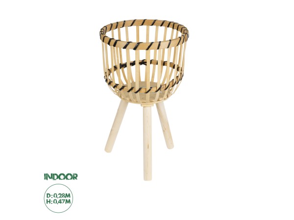 GloboStar® Artificial Garden FOLEGANDROS 20583 Διακοσμητικό Ξύλινο Κασπώ Γλάστρα - Flower Pot Μπεζ Φ28 x Υ47cm GloboStar® Artificial Garden FOLEGANDROS 20583 Διακοσμητικό Ξύλινο Κασπώ Γλάστρα - Flower Pot Μπεζ Φ28 x Υ47cm