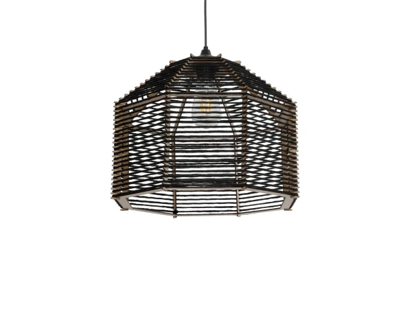 GLOBOSTAR® VORK 205-0027 Boho Κρεμαστό Φωτιστικό Οροφής με Ντουί 1 x E27 AC 220-240V IP20 - Μαύρο - M40 x Π40 x Υ36cm GLOBOSTAR® VORK 205-0027 Boho Κρεμαστό Φωτιστικό Οροφής με Ντουί 1 x E27 AC 220-240V IP20 - Μαύρο - M40 x Π40 x Υ36cm