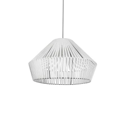 GLOBOSTAR® NUI 205-0064 Boho Κρεμαστό Φωτιστικό Οροφής με Ντουί 1 x E27 AC 220-240V IP20 - Λευκό - M60 x Π60 x Υ41cm