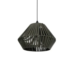 GLOBOSTAR® NUI 205-0069 Boho Κρεμαστό Φωτιστικό Οροφής με Ντουί 1 x E27 AC 220-240V IP20 - Πρασίνο - M36 x Π36 x Υ27cm