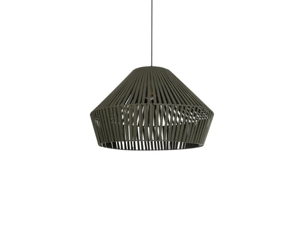GLOBOSTAR® NUI 205-0070 Boho Κρεμαστό Φωτιστικό Οροφής με Ντουί 1 x E27 AC 220-240V IP20 - Πρασίνο - M60 x Π60 x Υ41cm