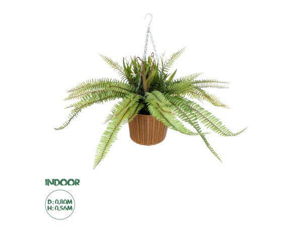 GloboStar® Artificial Garden FERN HANGING BOUQUET PLANT 20629 Τεχνητό Κρεμαστό Διακοσμητικό Φυτό Φτέρης Y56cm GloboStar® Artificial Garden FERN HANGING BOUQUET PLANT 20629 Τεχνητό Κρεμαστό Διακοσμητικό Φυτό Φτέρης Y56cm
