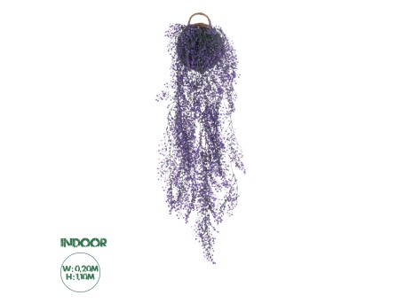 GloboStar® Artificial Garden GOLDEN BELL WILLOW HANGING PLANT 20631 Κρεμαστό Τεχνητό Διακοσμητικό Φυτό Ιτίας  Y110cm