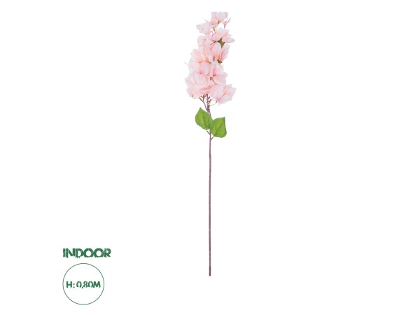 GloboStar® Artificial Garden BOUGAUVILLEA BRANCH 20660 Τεχνητό Διακοσμητικό Κλαδί Μπουκανβίλιας Ροζ - Πορτοκαλί Y80cm