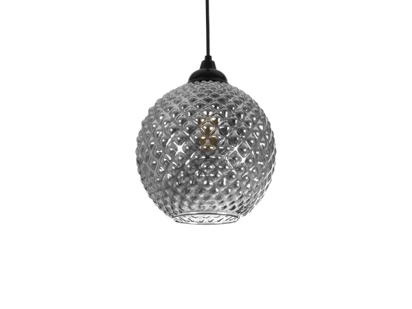 GLOBOSTAR® KEGEL 206-0003 Μοντέρνο Κρεμαστό Φωτιστικό Οροφής με Ντουί 1 x E27 AC 220-240V IP20 - Μαύρο Φιμέ - Μ20 x Π20 x Υ20cm GLOBOSTAR® KEGEL 206-0003 Μοντέρνο Κρεμαστό Φωτιστικό Οροφής με Ντουί 1 x E27 AC 220-240V IP20 - Μαύρο Φιμέ - Μ20 x Π20 x Υ20cm