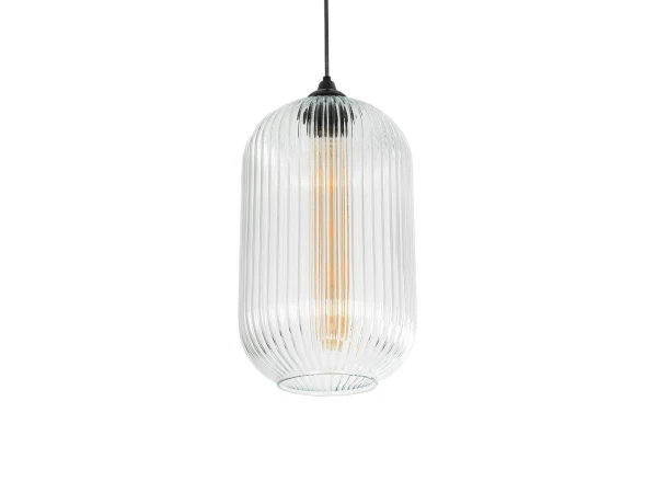GLOBOSTAR® MELONI 206-0017 Μοντέρνο Κρεμαστό Φωτιστικό Οροφής με Ντουί 1 x E27 AC 220-240V IP20 - Διάφανο - Μ20 x Π20 x Υ38cm GLOBOSTAR® MELONI 206-0017 Μοντέρνο Κρεμαστό Φωτιστικό Οροφής με Ντουί 1 x E27 AC 220-240V IP20 - Διάφανο - Μ20 x Π20 x Υ38cm