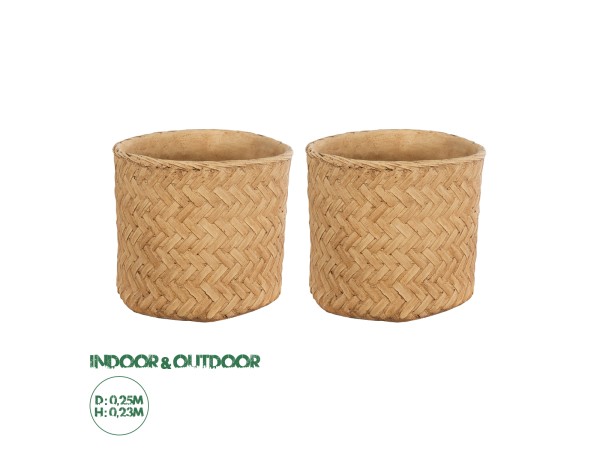 GloboStar® Artificial Garden MEDRANO 20799 ΣΕΤ 2 Διακοσμητικά Πολυεστερικά Τσιμεντένιά Κασπώ Γλάστρες - Flower Pots Μπεζ A:Φ25 x Υ23cm B:Φ25 x Υ23cm GloboStar® Artificial Garden MEDRANO 20799 ΣΕΤ 2 Διακοσμητικά Πολυεστερικά Τσιμεντένιά Κασπώ Γλάστρες - Flower Pots Μπεζ A:Φ25 x Υ23cm B:Φ25 x Υ23cm