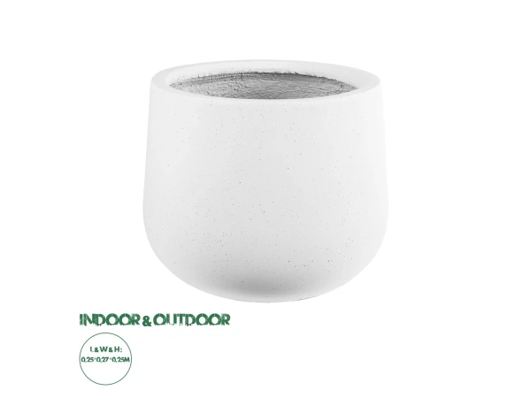 GloboStar® Artificial Garden CHELSEA 20802 Διακοσμητικό Πολυεστερικό Τσιμεντένιο Κασπώ Γλάστρα - Flower Pot Λευκό με Μαύρες Λεπτομέριες Μ25 x Π27 x Υ25cm GloboStar® Artificial Garden CHELSEA 20802 Διακοσμητικό Πολυεστερικό Τσιμεντένιο Κασπώ Γλάστρα - Flower Pot Λευκό με Μαύρες Λεπτομέριες Μ25 x Π27 x Υ25cm