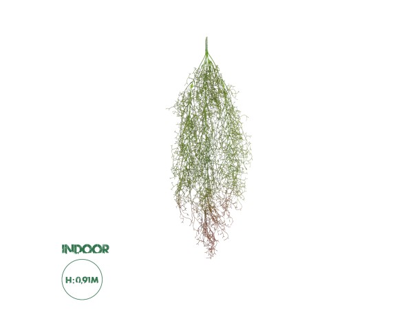 GloboStar® Artificial Garden HANGING AIR GRASS 20817 Τεχνητό Διακοσμητικό Κρεμαστό Φυτό Air Grass Μ22 x Π10 x Υ91cm