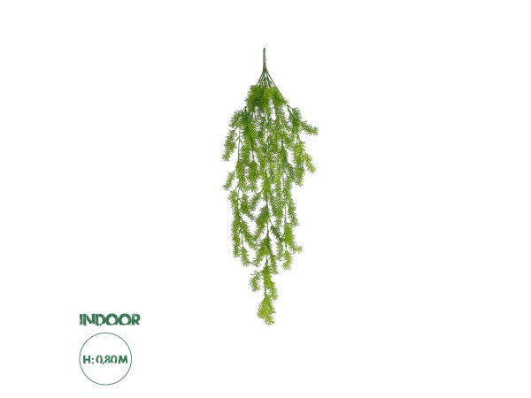 GloboStar® Artificial Garden HANGING CYPRESS 20823 Τεχνητό Διακοσμητικό Κρεμαστό Φυτό Κυπαρίσσι Μ25 x Π15 x Υ80cm