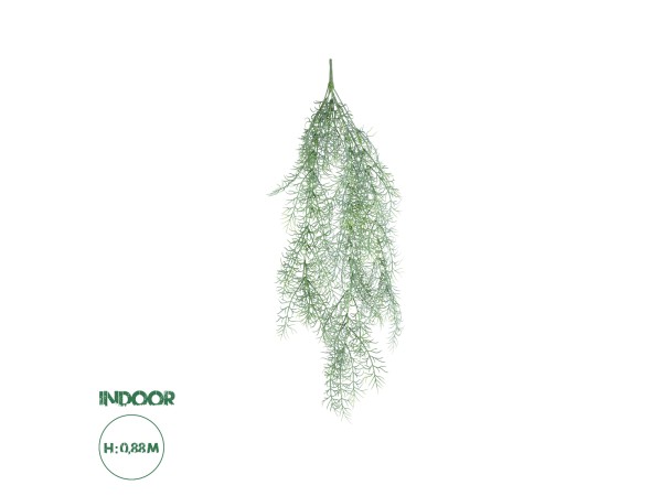 GloboStar® Artificial Garden HANGING FOENICULUM 20851 Τεχνητό Διακοσμητικό Κρεμαστό Φυτό Φοινίκουλο Μ30 x Π12 x Υ88cm