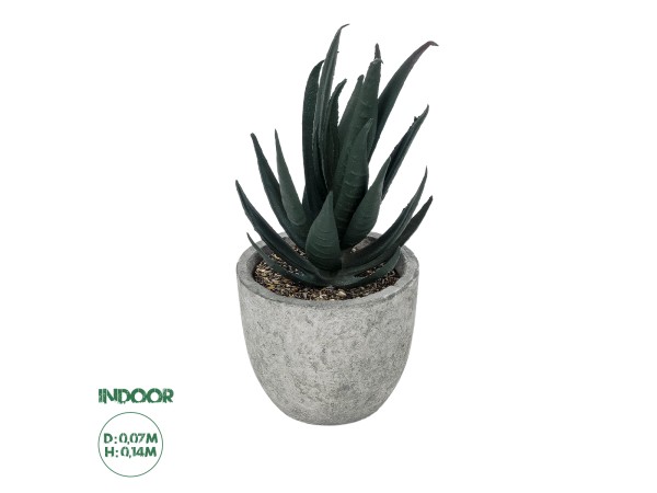 GloboStar® Artificial Garden SUCCULENT ALOE POTTED PLANT 21007 Διακοσμητικό Φυτό Αλόη Φ7 x Υ14cm GloboStar® Artificial Garden SUCCULENT ALOE POTTED PLANT 21007 Διακοσμητικό Φυτό Αλόη Φ7 x Υ14cm