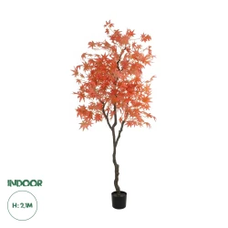 GloboStar® Artificial Garden MAPLE TREE 21105 Τεχνητό Διακοσμητικό Δέντρο Σφένδαμος Μ90 x Π90 x Υ210cm