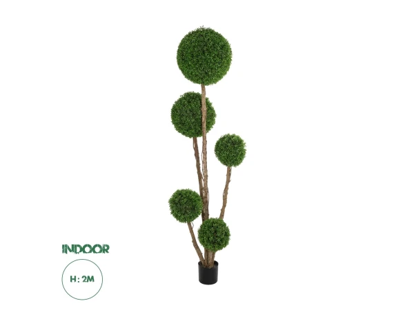 GloboStar® Artificial Garden BUXUS TREE 21111 Τεχνητό Διακοσμητικό Δέντρο Buxus Μ65 x Π60 x Υ200cm