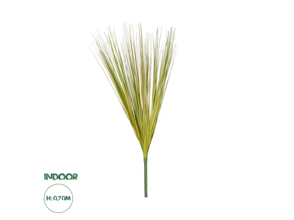 GloboStar® Artificial Garden GREEN GRASS BOUQUET 21161 Τεχνητό Διακοσμητικό Μπουκέτο Grass Πράσινο Y70cm
