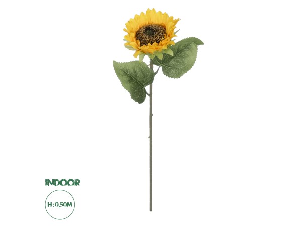 GloboStar® Artificial Garden YELLOW SUNFLOWER BRANCH 21212 Τεχνητό Διακοσμητικό Κλαδί Ηλιοτρόπιο Κίτρινο Y50cm GloboStar® Artificial Garden YELLOW SUNFLOWER BRANCH 21212 Τεχνητό Διακοσμητικό Κλαδί Ηλιοτρόπιο Κίτρινο Y50cm