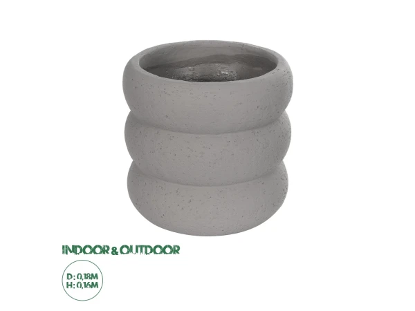 GloboStar® Artificial Garden ALBERT 21248 Διακοσμητική Κεραμική Γλάστρα ΓΚΡΙ Π18 x Μ18 x Υ16 cm GloboStar® Artificial Garden ALBERT 21248 Διακοσμητική Κεραμική Γλάστρα ΓΚΡΙ Π18 x Μ18 x Υ16 cm