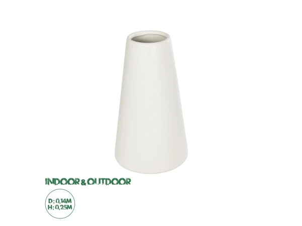 GloboStar® Artificial Garden CONSOLI 21287 Διακοσμητικό Κεραμικό Βάζο Μπεζ Μ14 x Π14 x Υ25cm GloboStar® Artificial Garden CONSOLI 21287 Διακοσμητικό Κεραμικό Βάζο Μπεζ Μ14 x Π14 x Υ25cm