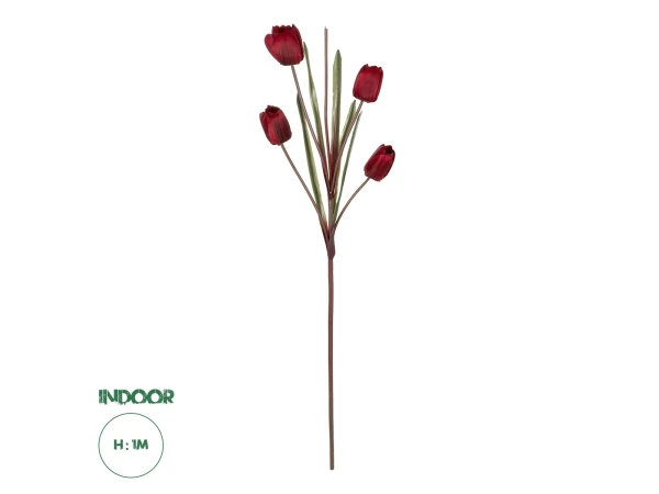 GloboStar® Artificial Garden RED TULIP BRANCH 21309 Τεχνητό Διακοσμητικό Κλαδί Κόκκινη Τουλίπα Y100cm GloboStar® Artificial Garden RED TULIP BRANCH 21309 Τεχνητό Διακοσμητικό Κλαδί Κόκκινη Τουλίπα Y100cm