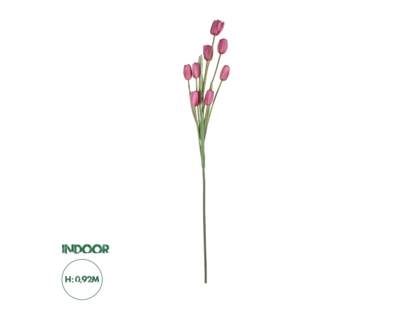 GloboStar® Artificial Garden PINK TULIP BRANCH 21319 Τεχνητό Διακοσμητικό Κλαδί Ροζ Τουλίπα Y92cm GloboStar® Artificial Garden PINK TULIP BRANCH 21319 Τεχνητό Διακοσμητικό Κλαδί Ροζ Τουλίπα Y92cm