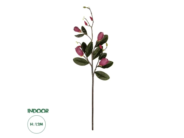 GloboStar® Artificial Garden DARK PING MAGNOLIA BRANCH 21421 Τεχνητό Διακοσμητικό Κλαδί Ροζ Μανόλια Y120cm GloboStar® Artificial Garden DARK PING MAGNOLIA BRANCH 21421 Τεχνητό Διακοσμητικό Κλαδί Ροζ Μανόλια Y120cm