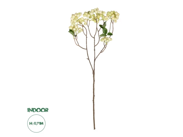 GloboStar® Artificial Garden WHITE BERRIES FRUIT BRANCH 21446 Τεχνητό Διακοσμητικό Κλαδί Λευκό Γκί Y71cm GloboStar® Artificial Garden WHITE BERRIES FRUIT BRANCH 21446 Τεχνητό Διακοσμητικό Κλαδί Λευκό Γκί Y71cm