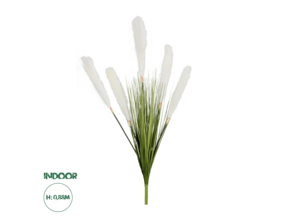 GloboStar® Artificial Garden WHITE PAMPAS GRASS BRANCH 21485 Τεχνητό Διακοσμητικό Κλαδί Λευκό Πάμπας Y88cm GloboStar® Artificial Garden WHITE PAMPAS GRASS BRANCH 21485 Τεχνητό Διακοσμητικό Κλαδί Λευκό Πάμπας Y88cm