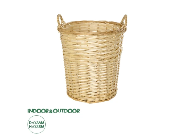 GloboStar® Artificial Garden ARIZONA 21503 Διακοσμητικό Πλεκτό Καλάθι - Κασπώ Γλάστρα - Flower Pot Μπεζ Φ36 x Υ38cm GloboStar® Artificial Garden ARIZONA 21503 Διακοσμητικό Πλεκτό Καλάθι - Κασπώ Γλάστρα - Flower Pot Μπεζ Φ36 x Υ38cm