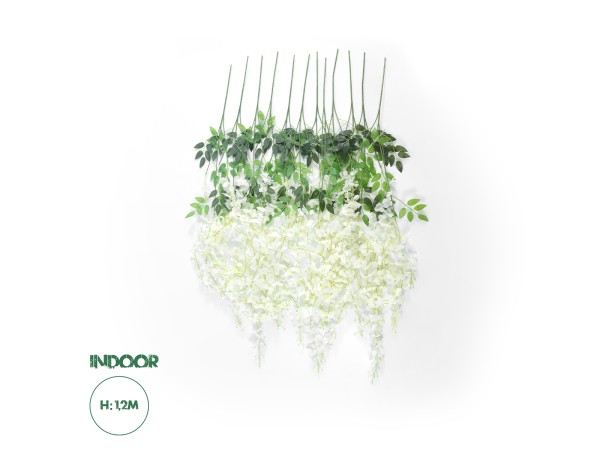 GloboStar® Artificial Garden WHITE WISTERIA FLOWER BRANCH 21513 Σετ 12 Τεχνητά Διακοσμητικά κλαδιά Βιστέριας Λευκό Φ45 x Υ120cm GloboStar® Artificial Garden WHITE WISTERIA FLOWER BRANCH 21513 Σετ 12 Τεχνητά Διακοσμητικά κλαδιά Βιστέριας Λευκό Φ45 x Υ120cm