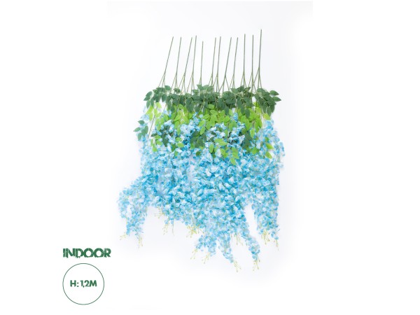 GloboStar® Artificial Garden BLUE WISTERIA FLOWER BRANCH 21515 Σετ 12 Τεχνητά Διακοσμητικά κλαδιά Βιστέριας Μπλέ Φ45 x Υ120cm GloboStar® Artificial Garden BLUE WISTERIA FLOWER BRANCH 21515 Σετ 12 Τεχνητά Διακοσμητικά κλαδιά Βιστέριας Μπλέ Φ45 x Υ120cm