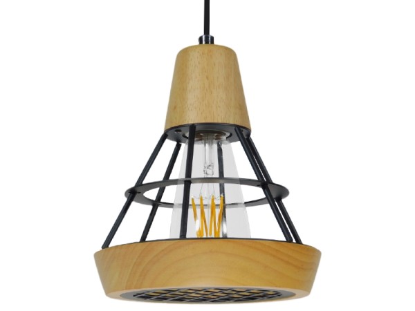 GLOBOSTAR® AKRON 10001133 Μοντέρνο Κρεμαστό Φωτιστικό Οροφής με Ντουί 1 x E27 AC 220-240V IP20 - Μπεζ & Μαύρο - Μ19 x Π19 x Υ22cm GLOBOSTAR® AKRON 10001133 Μοντέρνο Κρεμαστό Φωτιστικό Οροφής με Ντουί 1 x E27 AC 220-240V IP20 - Μπεζ & Μαύρο - Μ19 x Π19 x Υ22cm