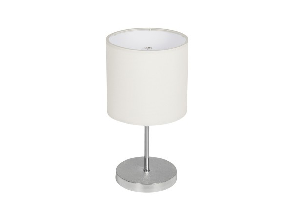 GLOBOSTAR® GLOSSY 204-0077 Μοντέρνο Επιτραπέζιο Φωτιστικό Πορτατίφ με Ντουί 1 x E27 AC 220-240V IP20 - Ασημί & Μπεζ - Μ19 x Π19 x Υ36cm GLOBOSTAR® GLOSSY 204-0077 Μοντέρνο Επιτραπέζιο Φωτιστικό Πορτατίφ με Ντουί 1 x E27 AC 220-240V IP20 - Ασημί & Μπεζ - Μ19 x Π19 x Υ36cm
