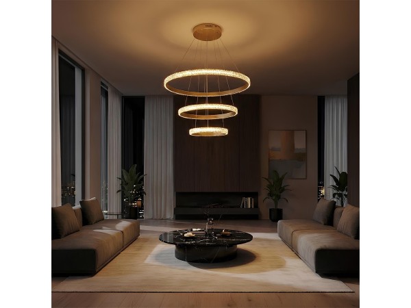 kelvo® DIAMOND KLV-101-0238 Κρεμαστό Φωτιστικό Οροφής LED 100W 10000lm 180° AC 220-240V IP20 Ρυθμιζόμενο Λευκό CCT με Χειριστήριο από 2700K έως 6000K Dimmable - Lumileds SMD Chip - Χρυσό Πλατίνα - Μ60 x Π60 x Υ60cm - 3 Χρόνια Εγγύηση kelvo® DIAMOND KLV-101-0238 Κρεμαστό Φωτιστικό Οροφής LED 100W 10000lm 180° AC 220-240V IP20 Ρυθμιζόμενο Λευκό CCT με Χειριστήριο από 2700K έως 6000K Dimmable - Lumileds SMD Chip - Χρυσό Πλατίνα - Μ60 x Π60 x Υ60cm - 3 Χρόνια Εγγύηση
