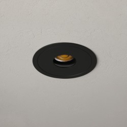 kelvo® PINADO KLV-101-0126 Χωνευτό Φωτιστικό Downlight Σποτ LED 7W 840lm 15° AC 220-240V IP20 Θερμό Λευκό 2700K - Bridgelux COB Chip & TÜV SÜD Driver - Μαύρο Ματ - Μ8.3 x Π8.3 x Υ8.2cm / Q7.3cm - 5 Χρόνια Εγγύηση