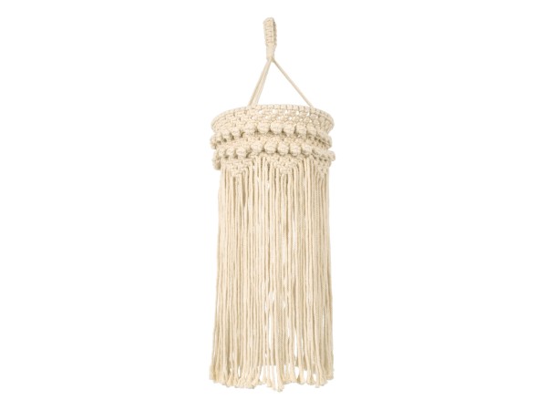 GloboStar® 36205 UGANDA Boho Καπέλο Φωτιστικού- Μακραμέ Πλεκτό Χειροποίητο Μπεζ Βαμβακερό Νήμα - Μ25 x Π25 x Υ70cm GloboStar® 36205 UGANDA Boho Καπέλο Φωτιστικού- Μακραμέ Πλεκτό Χειροποίητο Μπεζ Βαμβακερό Νήμα - Μ25 x Π25 x Υ70cm