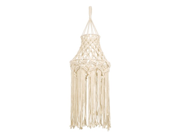 GloboStar® 36209 SOMALIA Boho Καπέλο Φωτιστικού Μακραμέ Πλεκτό Χειροποίητο Μπεζ Βαμβακερό Νήμα - Μ30 x Π30 x Υ90cm GloboStar® 36209 SOMALIA Boho Καπέλο Φωτιστικού Μακραμέ Πλεκτό Χειροποίητο Μπεζ Βαμβακερό Νήμα - Μ30 x Π30 x Υ90cm