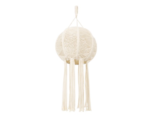 GloboStar® 36214 EGYPT Boho Καπέλο Φωτιστικού- Μακραμέ Πλεκτό Χειροποίητο Μπεζ Βαμβακερό Νήμα - Μ30 x Π30 x Υ75cm GloboStar® 36214 EGYPT Boho Καπέλο Φωτιστικού- Μακραμέ Πλεκτό Χειροποίητο Μπεζ Βαμβακερό Νήμα - Μ30 x Π30 x Υ75cm