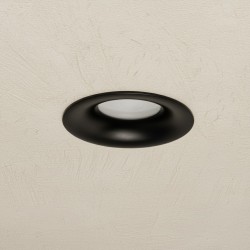 kelvo® LAMDA KLV-101-0044 Χωνευτό Φωτιστικό Downlight Σποτ Μπάνιου για Λάμπα MR16 με Ντουί GU10 AC 220-240V Αδιάβροχο IP65 - Μαύρο Ματ - Μ8.5 x Π8.5 x Υ3.5cm / Q7.5cm