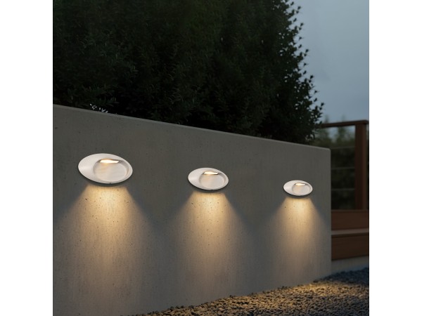kelvo® STEPART KLV-101-0100 Φωτιστικό Σκαλοπατιού / Διαδρόμου LED 3W 375lm 45° AC 220-240V Αδιάβροχο IP65 Θερμό Λευκό 2700K - Lumileds SMD Chip & TÜV SÜD Driver - Λευκό Ματ - Μ26 x Π5.5 x Υ13cm - 5 Χρόνια Εγγύηση