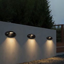 kelvo® STEPART KLV-101-0098 Φωτιστικό Σκαλοπατιού / Διαδρόμου LED 3W 375lm 45° AC 220-240V Αδιάβροχο IP65 Θερμό Λευκό 2700K - Lumileds SMD Chip & TÜV SÜD Driver - Μαύρο Ματ - Μ26 x Π5.5 x Υ13cm - 5 Χρόνια Εγγύηση