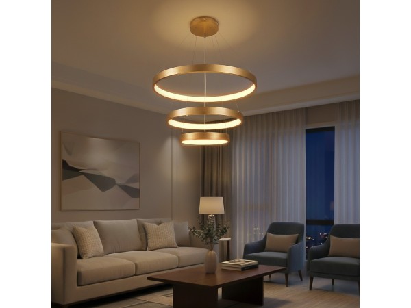 kelvo® NEMESIS KLV-101-0219 Κρεμαστό Φωτιστικό Οροφής LED 100W 10000lm 180° AC 220-240V IP20 Ρυθμιζόμενο Λευκό CCT με Χειριστήριο από 2700K έως 6000K Dimmable - Lumileds SMD Chip - Χρυσό Πλατίνα - Μ60 x Π60 x Υ60cm - 3 Χρόνια Εγγύηση kelvo® NEMESIS KLV-101-0219 Κρεμαστό Φωτιστικό Οροφής LED 100W 10000lm 180° AC 220-240V IP20 Ρυθμιζόμενο Λευκό CCT με Χειριστήριο από 2700K έως 6000K Dimmable - Lumileds SMD Chip - Χρυσό Πλατίνα - Μ60 x Π60 x Υ60cm - 3 Χρόνια Εγγύηση
