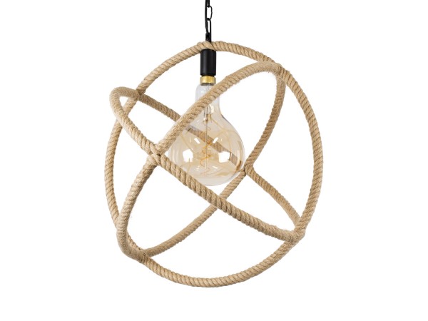 GLOBOSTAR® BELLE 01597 Vintage Κρεμαστό Φωτιστικό Οροφής με Ντουί 1 x E27 AC 220-240V IP20 - Μπεζ - Μ56 x Π56 x Y58cm GLOBOSTAR® BELLE 01597 Vintage Κρεμαστό Φωτιστικό Οροφής με Ντουί 1 x E27 AC 220-240V IP20 - Μπεζ - Μ56 x Π56 x Y58cm