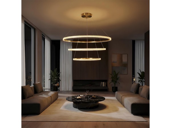 kelvo® DIAMOND KLV-101-0242 Κρεμαστό Φωτιστικό Οροφής LED 150W 15000lm 180° AC 220-240V IP20 Ρυθμιζόμενο Λευκό CCT με Χειριστήριο από 2700K έως 6000K Dimmable - Lumileds SMD Chip - Χρυσό Πλατίνα - Μ100 x Π100 x Υ100cm - 3 Χρόνια Εγγύηση kelvo® DIAMOND KLV-101-0242 Κρεμαστό Φωτιστικό Οροφής LED 150W 15000lm 180° AC 220-240V IP20 Ρυθμιζόμενο Λευκό CCT με Χειριστήριο από 2700K έως 6000K Dimmable - Lumileds SMD Chip - Χρυσό Πλατίνα - Μ100 x Π100 x Υ100cm - 3 Χρόνια Εγγύηση