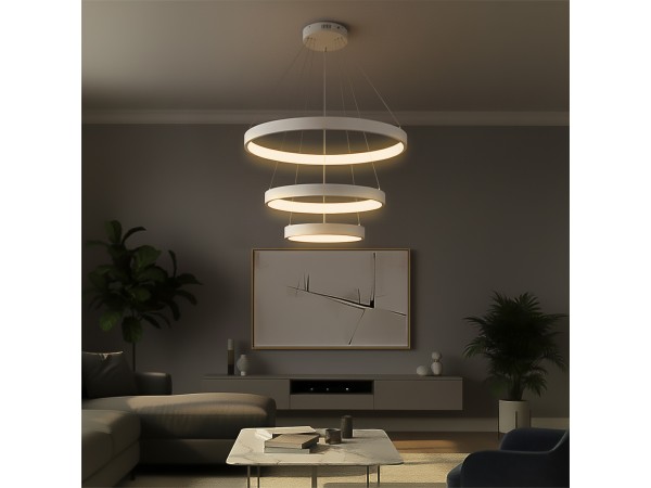 kelvo® NEMESIS KLV-101-0218 Κρεμαστό Φωτιστικό Οροφής LED 100W 10000lm 180° AC 220-240V IP20 Ρυθμιζόμενο Λευκό CCT με Χειριστήριο από 2700K έως 6000K Dimmable - Lumileds SMD Chip - Λευκό Ματ - Μ60 x Π60 x Υ60cm - 3 Χρόνια Εγγύηση kelvo® NEMESIS KLV-101-0218 Κρεμαστό Φωτιστικό Οροφής LED 100W 10000lm 180° AC 220-240V IP20 Ρυθμιζόμενο Λευκό CCT με Χειριστήριο από 2700K έως 6000K Dimmable - Lumileds SMD Chip - Λευκό Ματ - Μ60 x Π60 x Υ60cm - 3 Χρόνια Εγγύηση