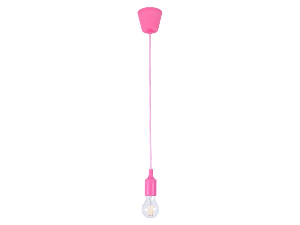 GLOBOSTAR® CABLITO 61553 Μοντέρνο Κρεμαστό Φωτιστικό Οροφής με Ντουί 1 x E27 AC 220-240V IP20 - Ροζ - Μ4 x Π4 x Υ110cm GLOBOSTAR® CABLITO 61553 Μοντέρνο Κρεμαστό Φωτιστικό Οροφής με Ντουί 1 x E27 AC 220-240V IP20 - Ροζ - Μ4 x Π4 x Υ110cm