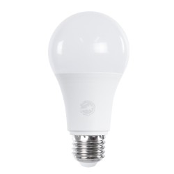 GLOBOSTAR® GLOBE 60054 Λάμπα E27 A60 με Αισθητήρα Κίνησης Microwave LED 10W 1000lm 260° AC 220-240V IP20 Ψυχρό Λευκό 6000K - Lumileds SMD Chip - Λευκό Γαλακτερό - Μ6 x Π6 x Υ11cm - 3 Χρόνια Εγγύηση
