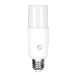 GLOBOSTAR® STICK 60057 Λάμπα E27 LED 14W 1624lm 260° AC 220-240V Αδιάβροχο IP54 Ψυχρό Λευκό 6000K - Lumileds SMD Chip - Λευκό Γαλακτερό - Μ4.5 x Π4.5 x Υ13.7cm - 3 Χρόνια Εγγύηση