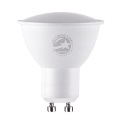 GLOBOSTAR® FLOODO 60096 Σποτ GU10 MR16 LED 4W 400lm 120° AC 220-240V IP20 Ψυχρό Λευκό 6000K - Bridgelux SMD Chip - Μ5 x Π5 x Υ5.8cm - 3 Χρόνια Εγγύηση